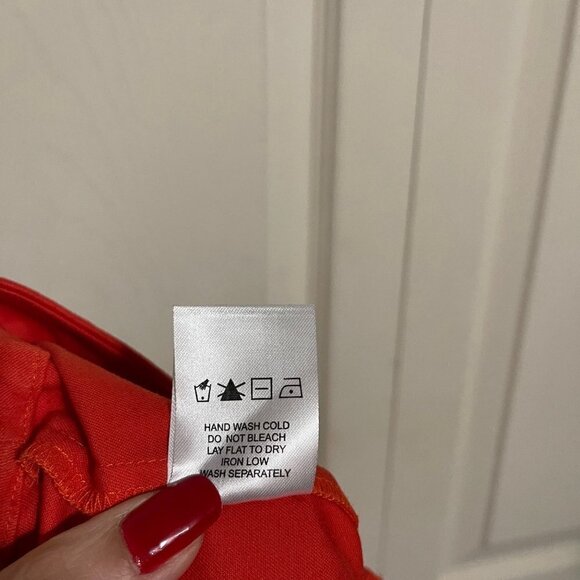 By The Way Revolve Women's NWOT Orange Exposed O-Ring Zipper Front Shorts Small - Picture 5 of 7